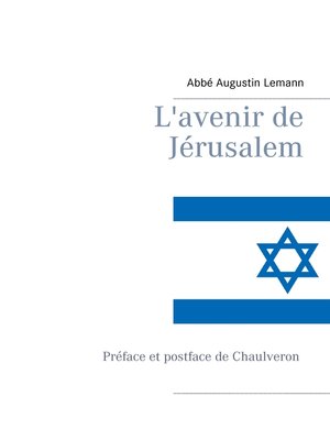 cover image of L'avenir de Jérusalem